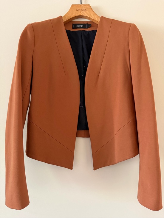 Icone Jackets & Blazers - Women’s Open-Front Rust Blazer by Icone